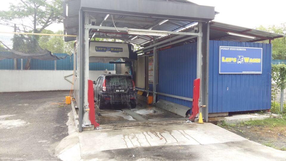 PLC Control Stainless Steel 8000mm 24hr Automatic Car Wash